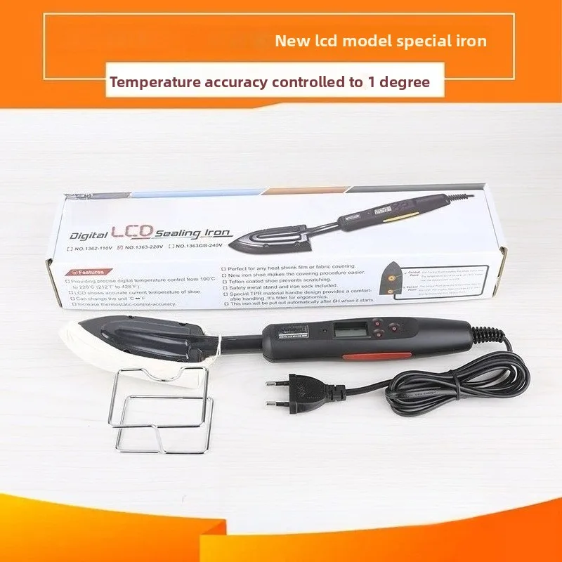 Adjustable Temperature Heat Iron With LED LCD Display RC Model Skin Welding Heating Repair Hobby Craft Tool