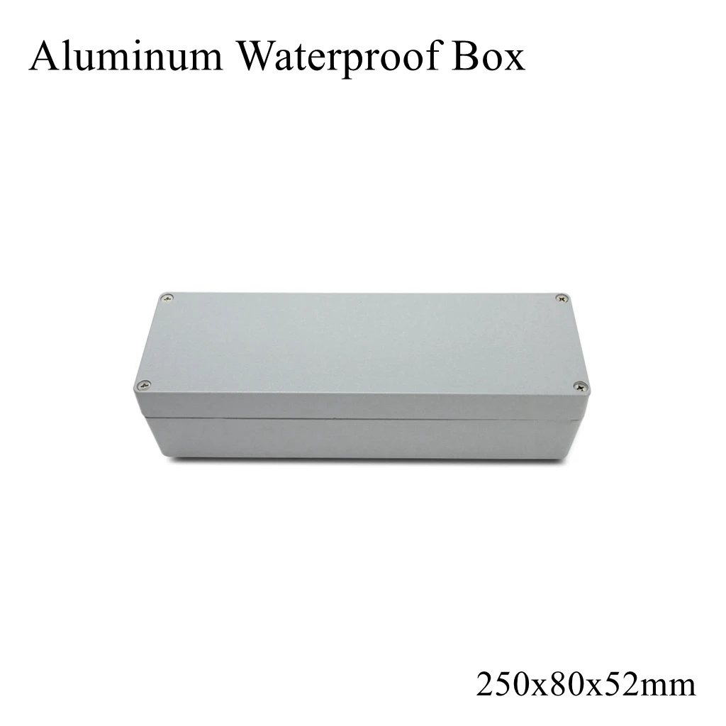 

250x80x52mm Aluminum Waterproof Box Dustproof Seal Project Case Switch Junction Enclosure Instrument Distribution Outdoor Cable