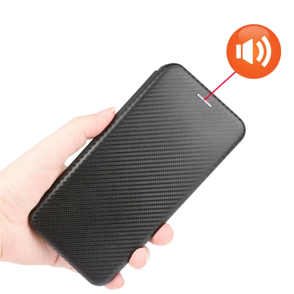 Magnetic Close Carbon Fibre Flip Cover Leather Wallet Case For Samsung Galaxy S24 Ultra S23 S22 S21 Plus S20FE S24FE S23FE S21FE