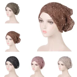 Fashion Summer Mesh Lace Chemo Cap For Women Casual Thin Skullies Beanie Turban Female Bonnet Slouch Pullover Hat Baggy Headwrap