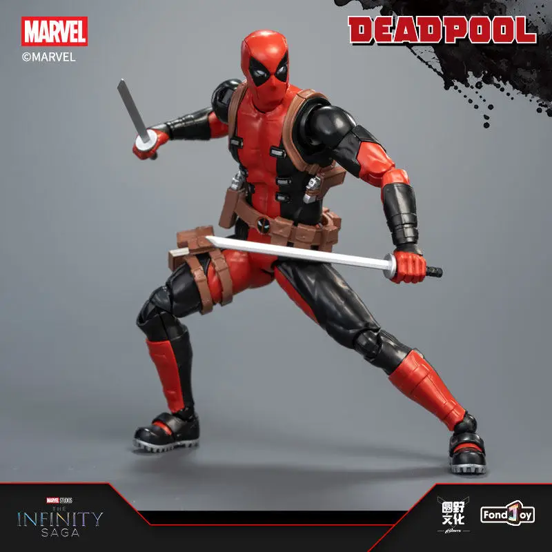 

Original Fondjoy Marvel 1/12 Deadpool Comic Version Assemble Action Figure Collection Desktop Decoration Model Toy Gift For Boys