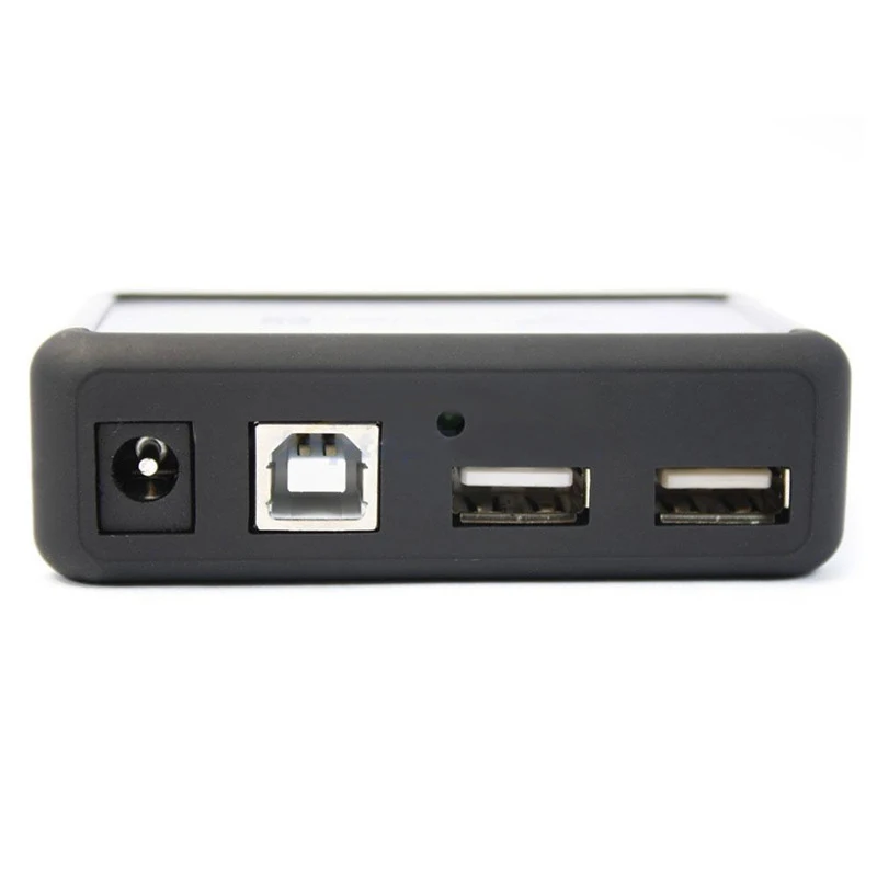 Durable 7 Port Hi-Speed USB 2.0 Hub 5V Portable Mini Splitter Connector With Base Adapter Power Supply For PC Laptop Tablet