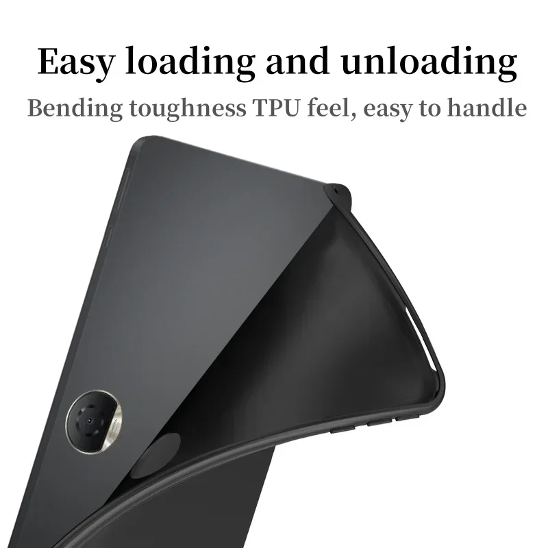 Silicone Case For Huawei Honor Pad 9 12.1inch 2024 HEY2-W19 Soft TPU Back Tablet Cover For Honor Pad 9 12.1