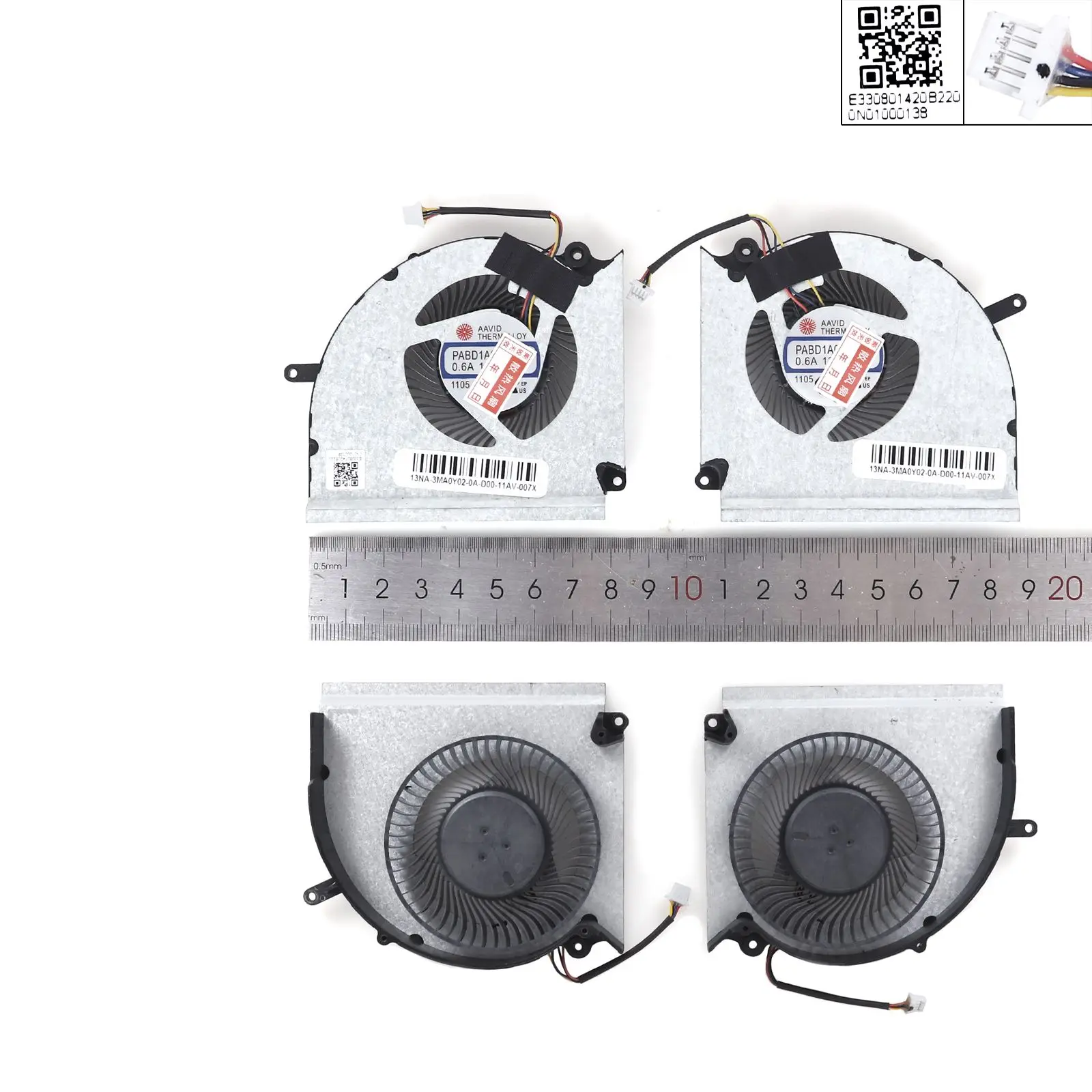 

Вентилятор охлаждения ноутбука для MSI 17S1 17S2 GE78H GP78H CPU + графический процессор (ORG)