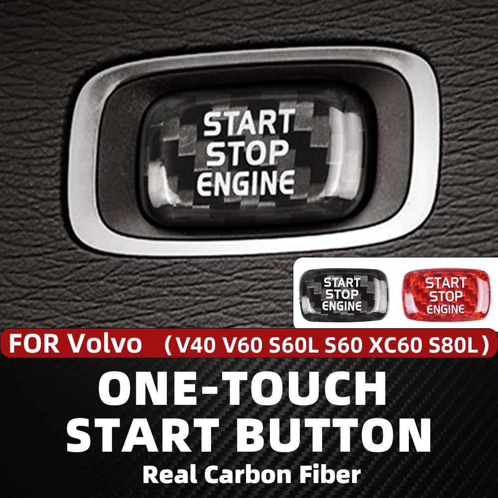 adequado-para-volvo-carro-one-touch-botao-de-partida-capa-fibra-de-carbono-real-duro-interruptor-de-parada-capa-decorativa-v40-v60-s60l-s60-xc60-s80l-adesivo-interior-vermelho-preto-acessorios