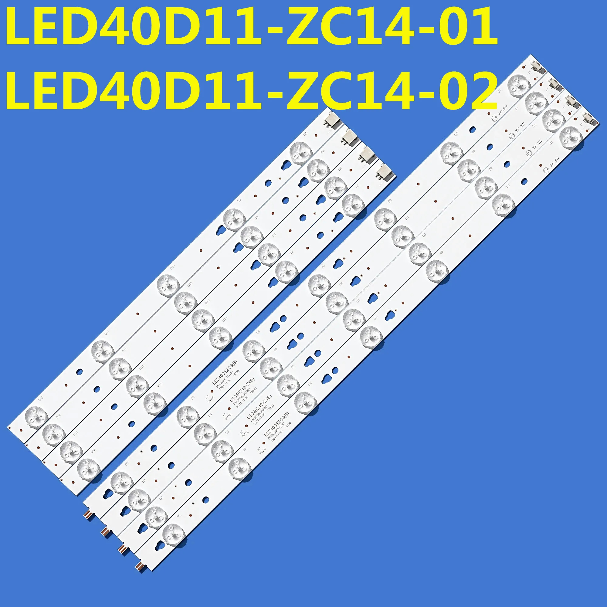 

10set LED Strip For LE40F3000W LT-40M445 LT-40M645 LSC400HM06-8 LED40D11-ZC14-01 LED40D11-ZC14-02 30340011202/201 LE40D8810