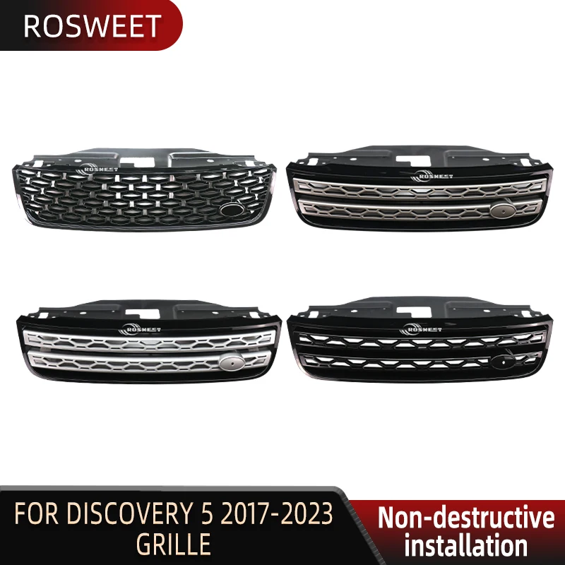 

Car Racing Grills Fit For Land Rover Disscovery 5 Accessories 2017 2018 2019 2020 2021 2022 2023 Front Bumper Grille