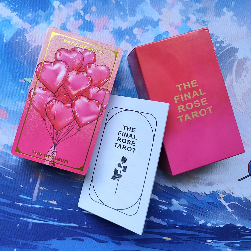 12X7CM Size Cards.Final Rose Divination Tarot Deck Cards .tarot cards for beginners.tarot cards with guide book.tarot deck.