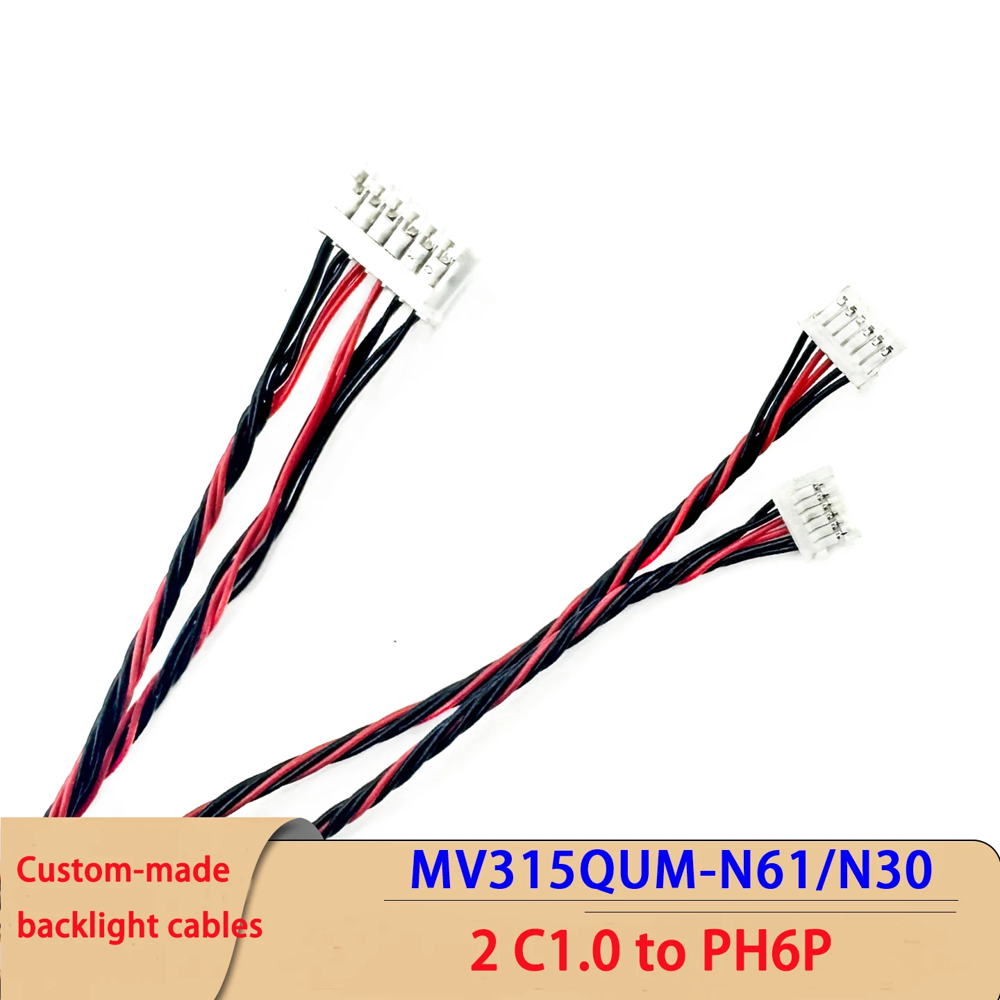 2x NH6P to PH6P LED Strip Cable MV315QUM-N61/N30 Backlight Cable LM300WQ7-SS1 High-Brightness Display