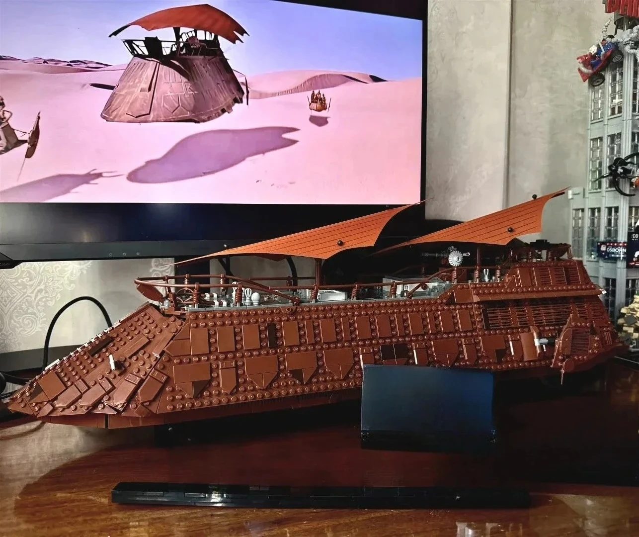 Moc UCS Jabba's Sail Barge – blocs de construction, ensembles compatibles avec les particules Legoed, adaptés aux cadeaux de noël 75397