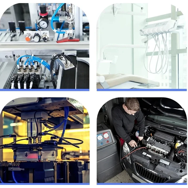 PU Yarn Clamped Air Tube Hose Air Compressor High-Pressure Explosion-Proof Pneumatic Air Pump High Temperature Resistant 8/10mm