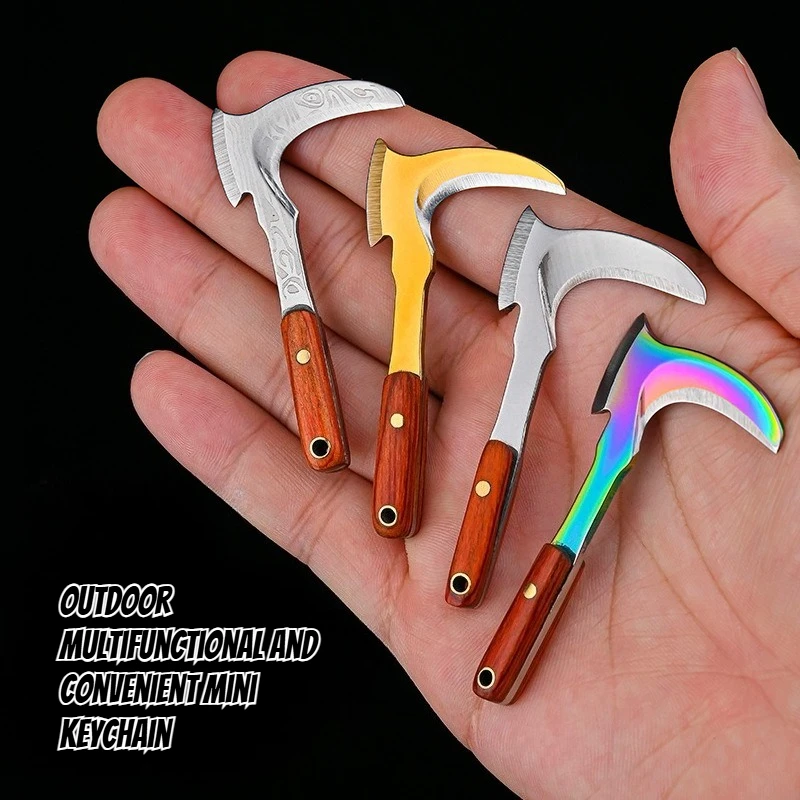 

3PCS Outdoor Multifunctional Folding Mini Sickle Portable Portable Camping Hiking Folding EDC Pocket Tool