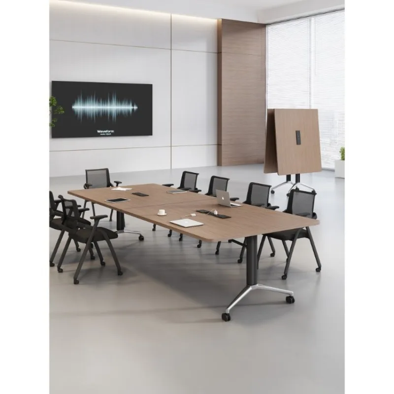 Training table folding conference table and chair combination tutoring class long double desk