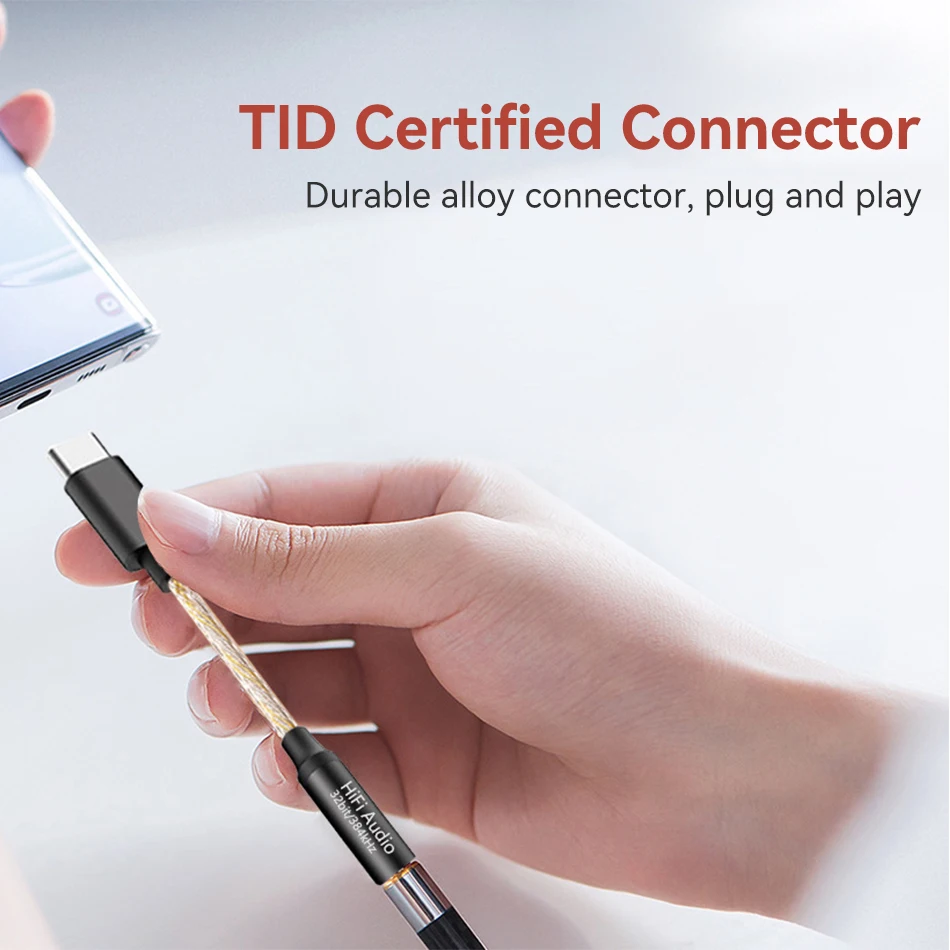 HiFi 384Khz DAC Headphone Adapter USB Type C to 3.5mm Jack Audio Adapter Digital Decoder Converter for Xiaomi Huawei Samsung Amp