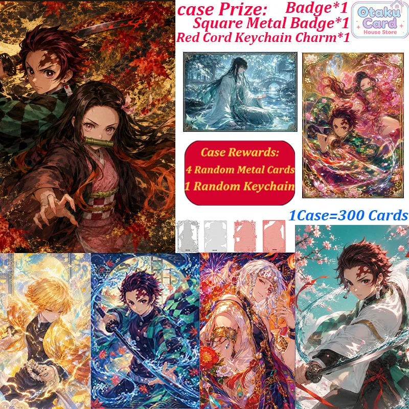 Hot Blood Demon Slayer Kimetsu no Yaiba Scratch Off Cards Premium Anime Collectible Mystery Trading Cards Rare Blind Pack