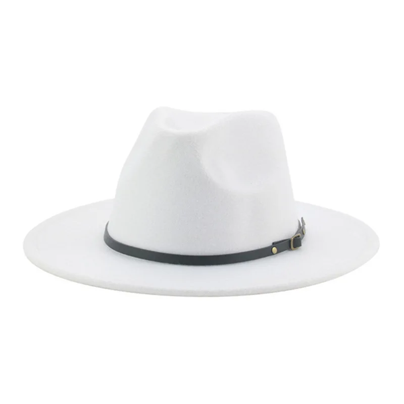 

European And American Woolen Felt Hat Classic Jazz Top Hat Autumn And Winter Panama Hat Men's Cross-border Supermarket