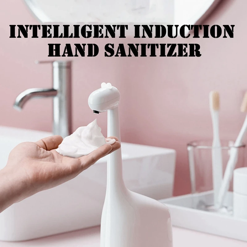 Dispensador de jabón inteligente para jirafas, contenedor de jabón líquido de gran capacidad, espuma de inducción inteligente, 300Ml