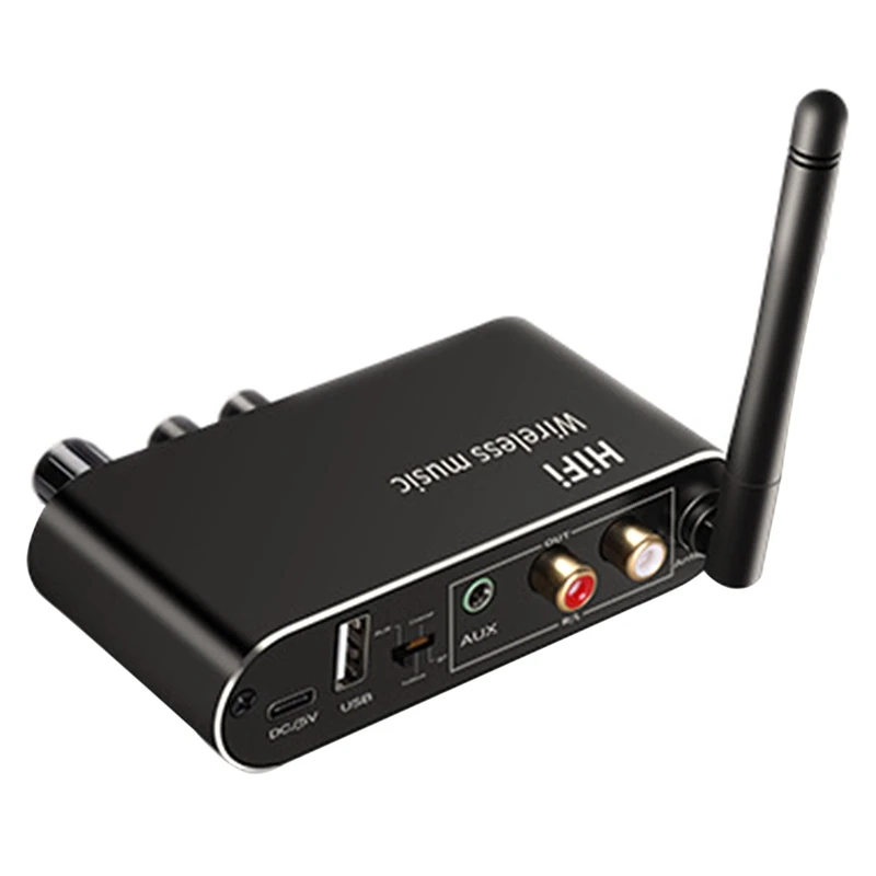 3 in 1 HIFI Digital Audio to Analog Audio Converter Bluetooth Receiver&Transmitter 3.5MM AUX Coaxial Optical Fiber-ELEC