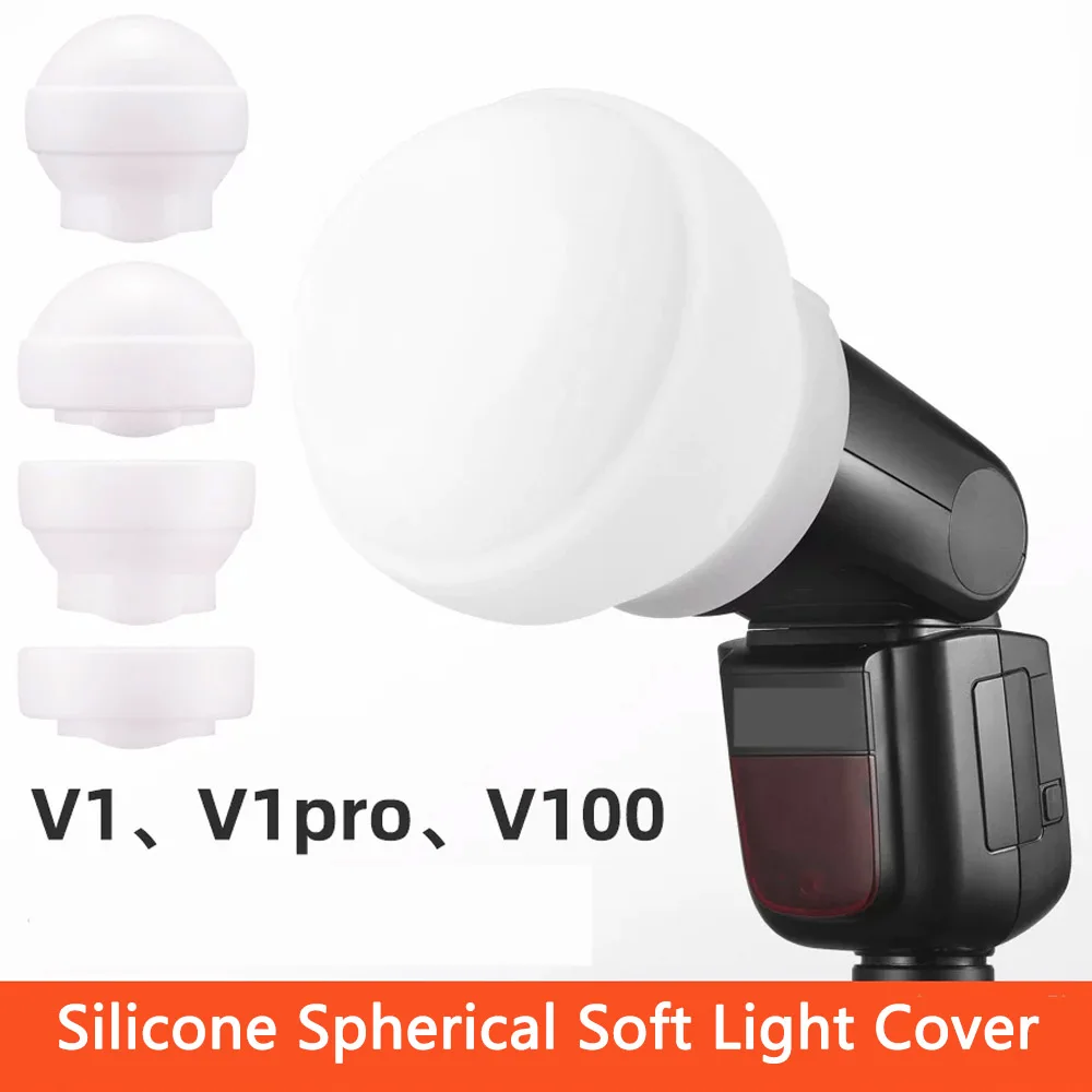 Flash ilicone Soft Light Ball AK-R22 V1 V100 V1pro AD100pro Flash Special Soft Light Box Camera Flash Small Portable Reflecto
