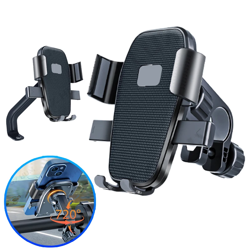 AliExpress Motorcycle Phone Mount Handlebar/Rear View Phone Holder for Bicycle/Scooter Navigation Holder Universal for 4.7-7in Smartphone