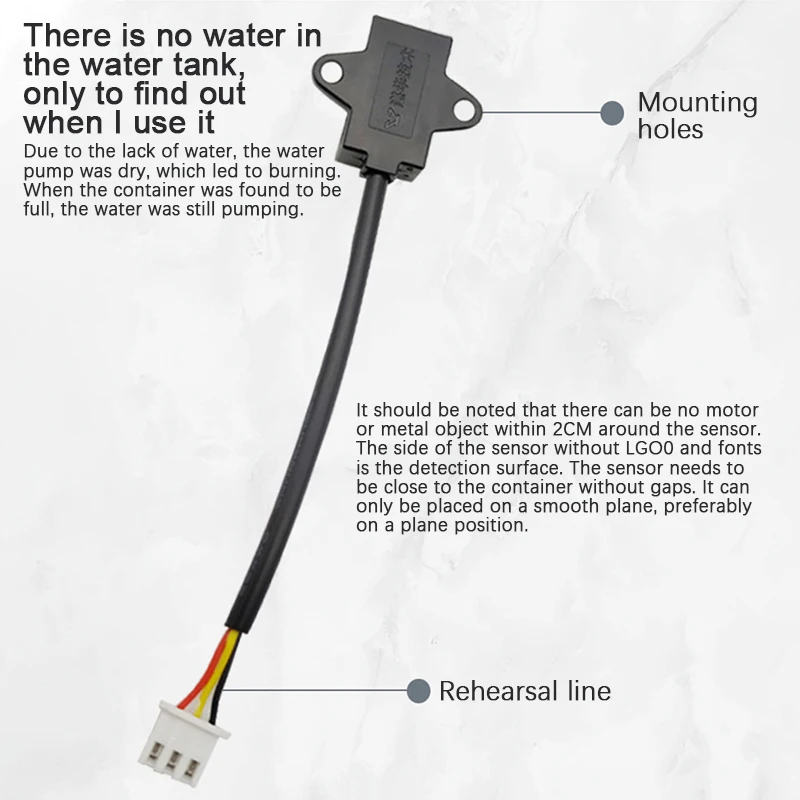 Capacitive Non-contact Water Level Sensor Liquid Detection Switch Controller - Tool for Water Level Monitoring▪