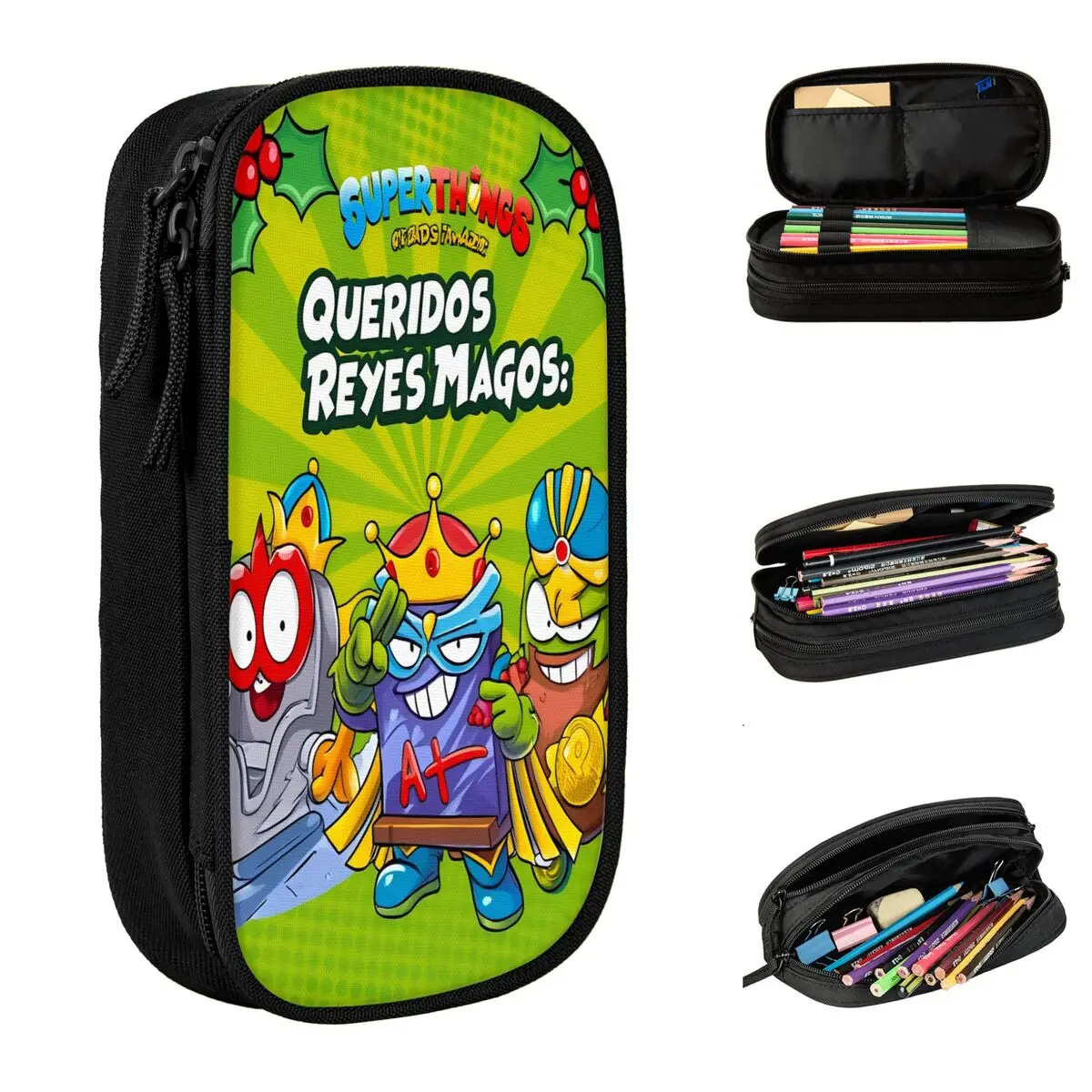 

Новый SuperThings мультяшный пенал Kazoom Power детский сад пенал ручка для девочек и мальчиков сумка школьные принадлежности канцелярские принадлежности