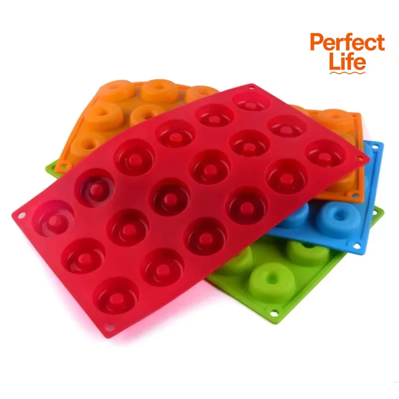 Cavity Silicone Donut Mold Baking Pan Mold  Bread Pastry Mold DIY Baking Tray Doughnut Dessert Making Cake Tools