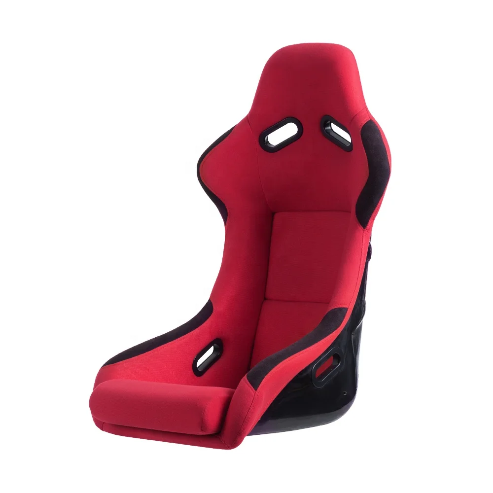 PVC red Suede Fiber Glass Carbon  Racing Seat performance car