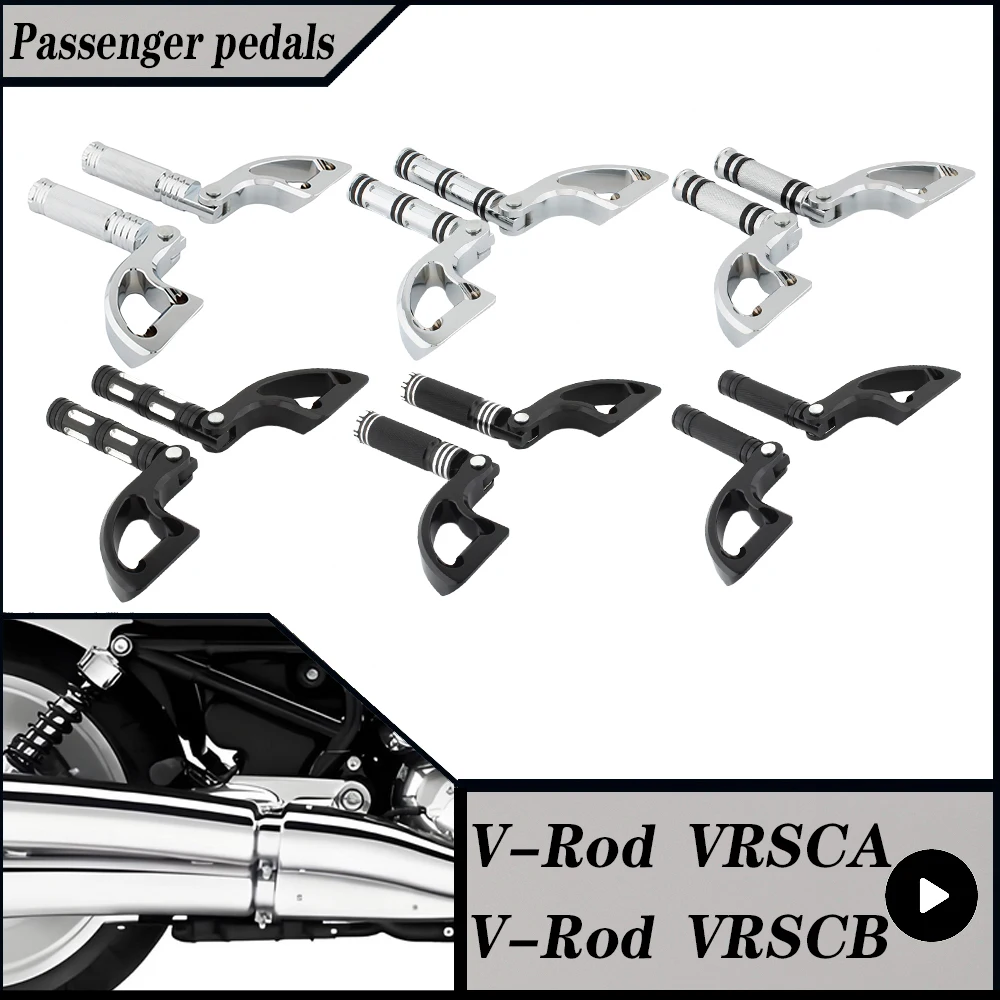 

FOR Harley Davidson V-Rod VRSCA VRSCB VRXSE VRSCSE VRSCSE2 V ROD 2002-2006 Motorcycle Rear Passenger Footpegs Foot Pedal