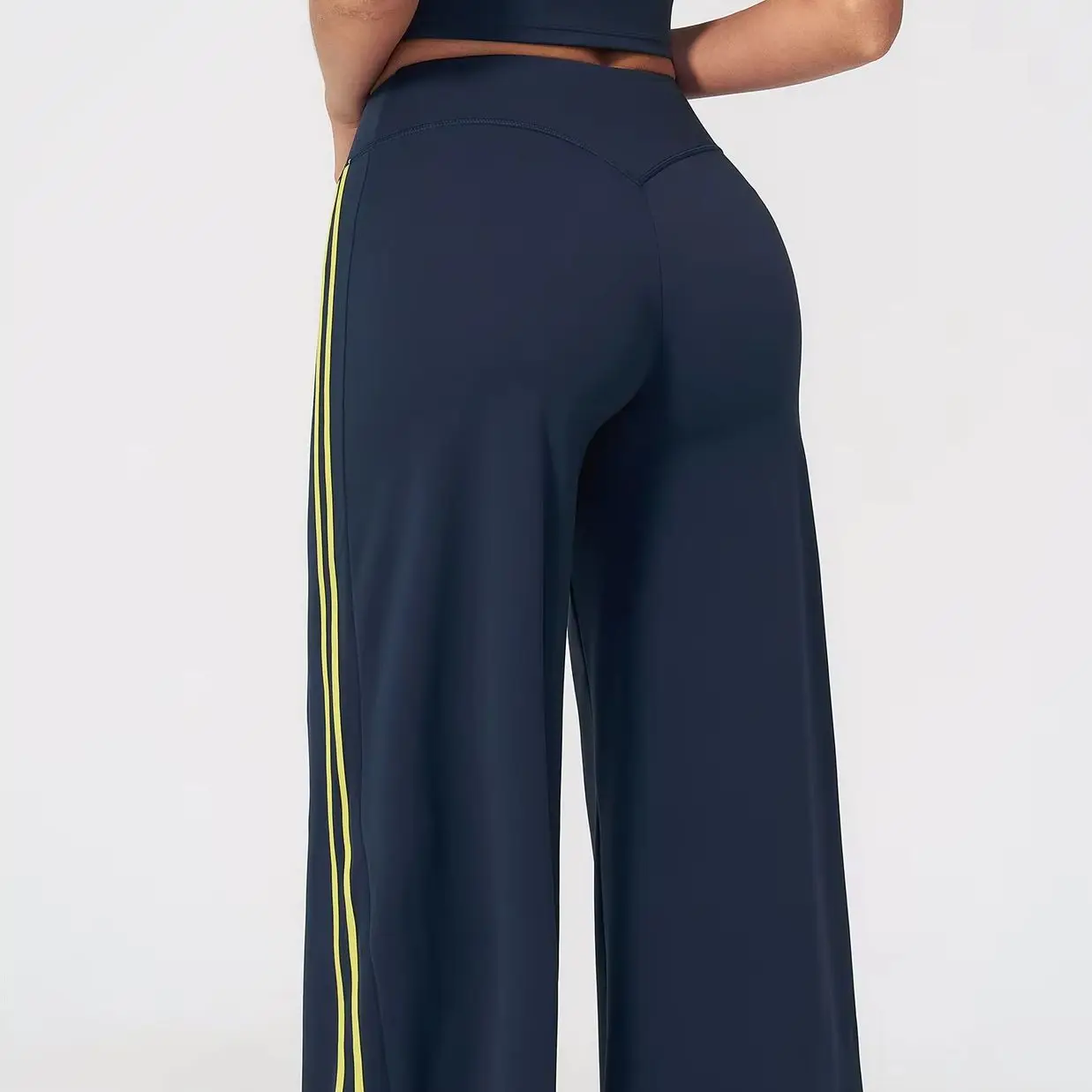 Yoga Pants Women's High Waist Straight Leg Bottoms Wide Leg Trousers Sports Pants Female Casual Fitness Pilates Sports Trousers
