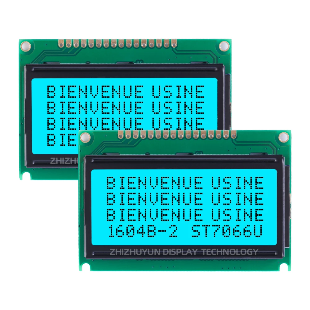 Materiały fabryczne 1604B-2 Moduł LCD z europejskimi znakami BTN Czarny ekran przemysłowy z folii 4-liniowy ekran znakowy