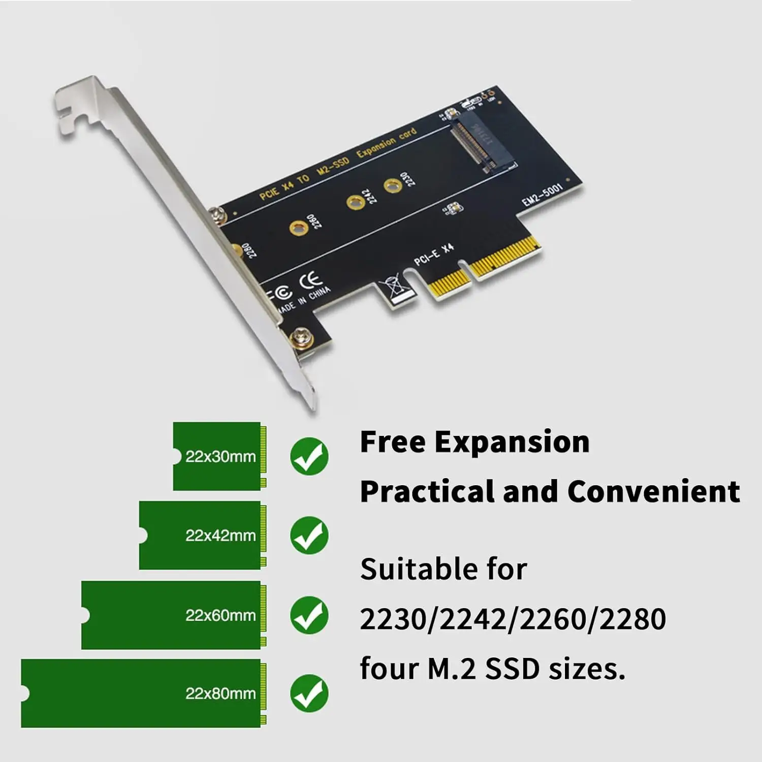 M.2 NVMe PCIe 어댑터 듀얼 M2 SATA B 키 및 NVMe M 키 SSD-PCI-e x4 어댑터 카드(2280 2260 2242 2230 SSD M.2 NVME Mkey)