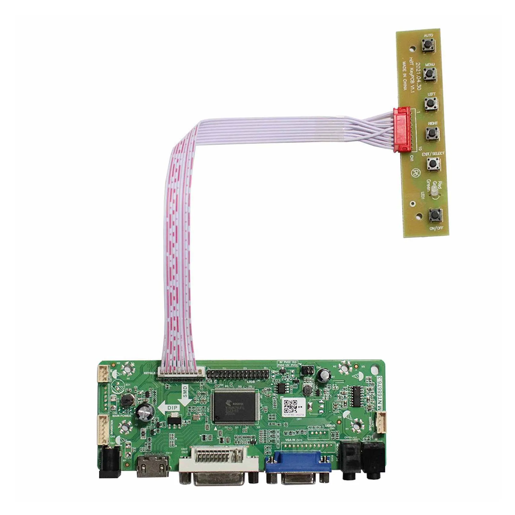 

HD MI DVI VGA LVDS LCD Controller Board Circuit Board For 16.7inch M167XGBN30-01A LCD Screen