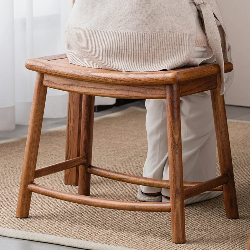 

New Chinese Style Solid Wood Texture Stool