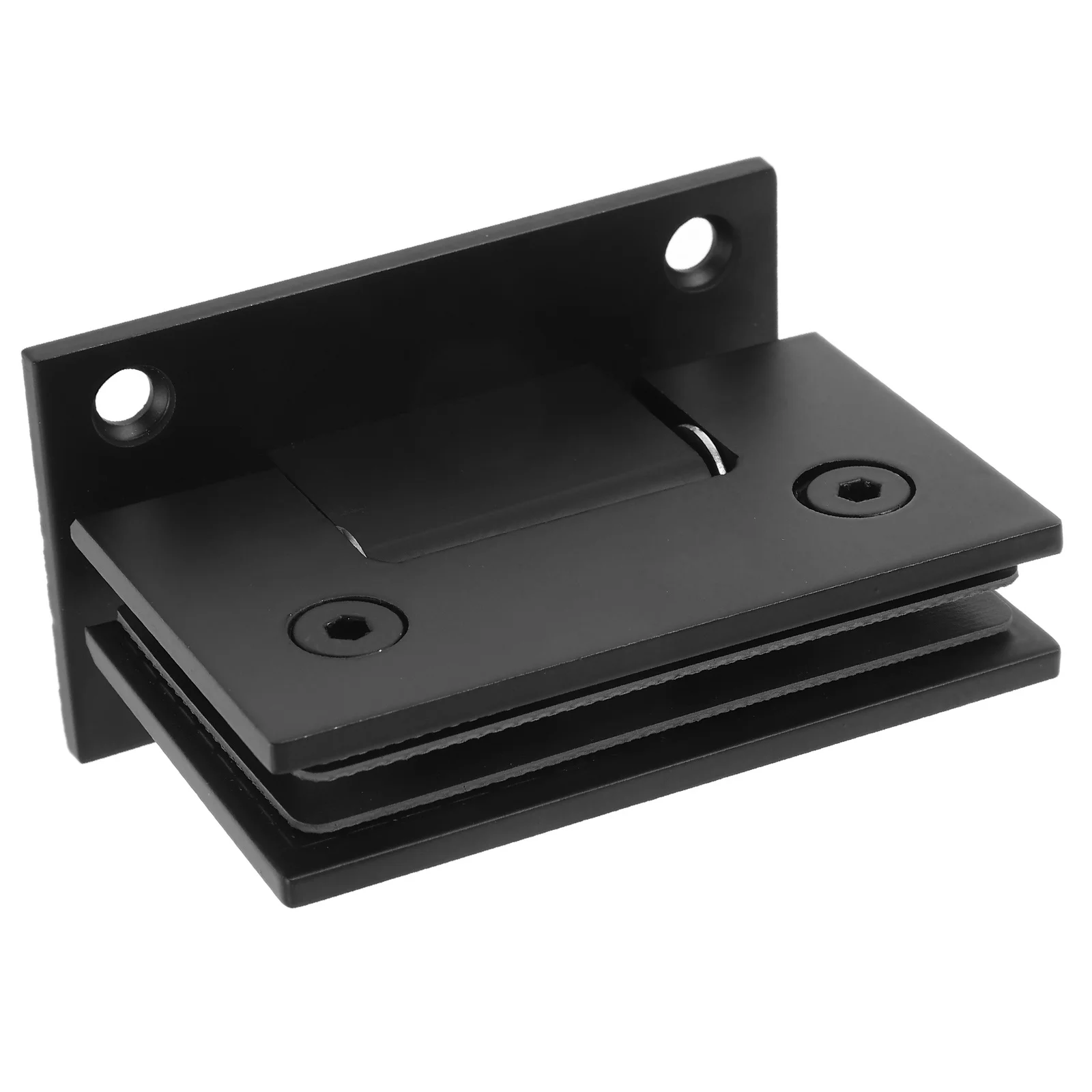 

1 Set Glass Hinge Stainless Steel 90 Degree Shower Hinge Frameless Glass Door Hardware Clamp Brushed Finish Durable Corrosion
