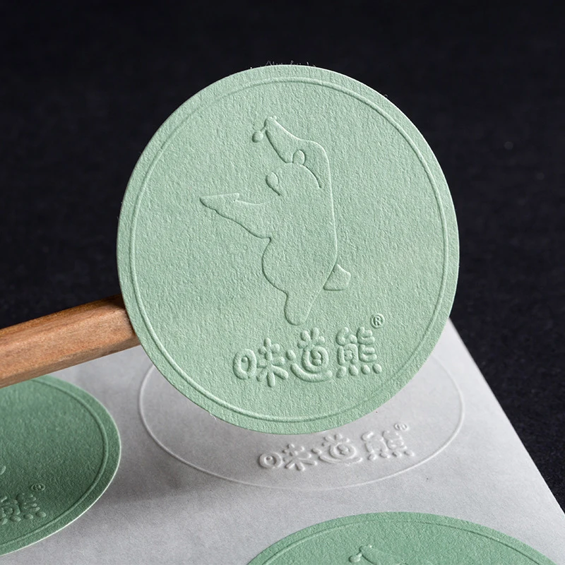 Pegatinas personalizadas de cumpleaños y boda, logotipo en relieve, papel especial, pegatina de caja con logotipo personalizado, pegatinas de regalo, pegatinas de diseño de tienda de flores