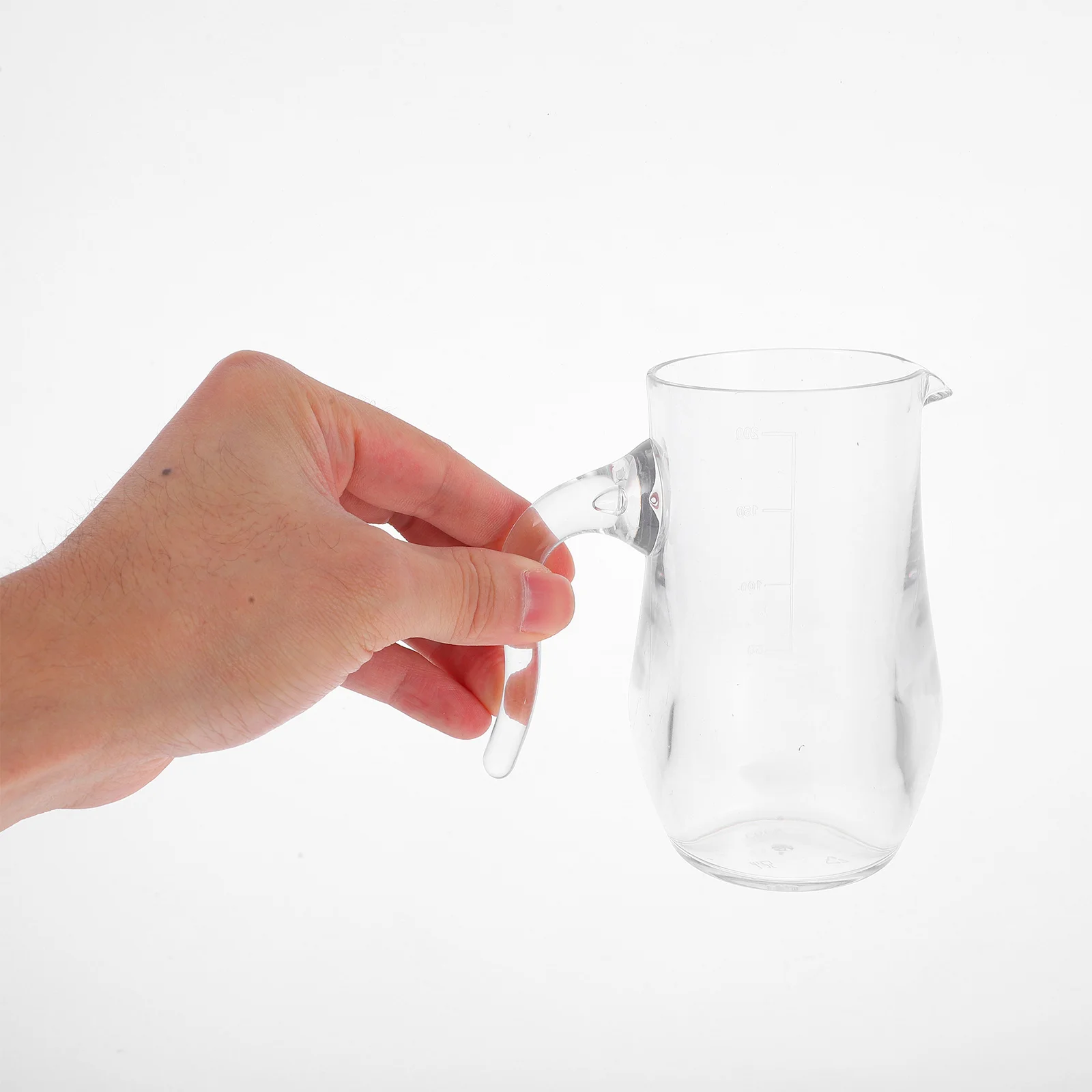 

Acrylic Wine Liquor Dispenser Decanter 200ml Transparent Scale Handle Bar Restaurant Kitchen Wine Pitcher Drink Accessory