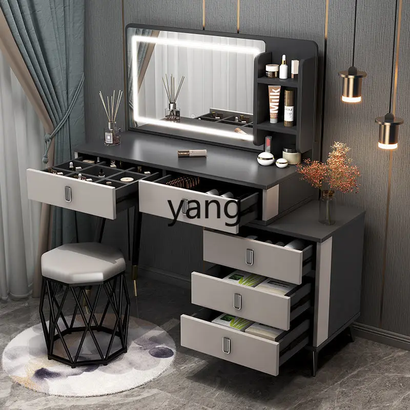 LMM light luxury bedroom makeup table modern simple small apartment storage cabinet integrated high-end