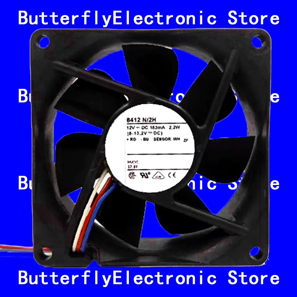 NEW ORIGINAL 8412N/2H 12VDC 2.2W COOLING FAN 8025 80*80*25MM