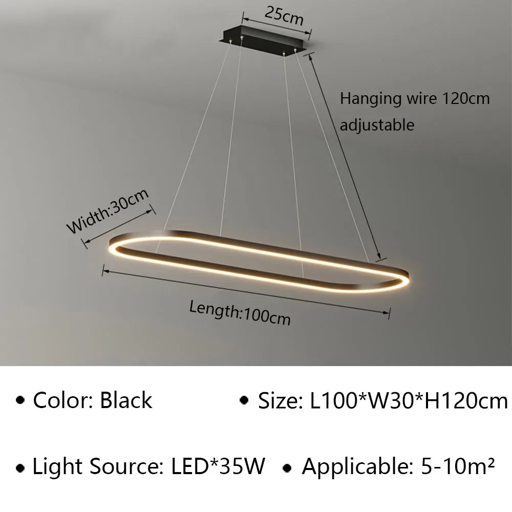 DINDALLED moderne LED-hanglamp voor woonkamer eetkamer slaapkamer restaurant ophanging kroonluchter binnenverlichtingsarmaturen