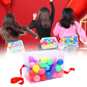 Schütteln Bälle Spiel box Schütteln Bälle mit 30 Ball Kinder Party Spiele Wettbewerb Spielzeug für Party im Freien Karneval Spiel Familie