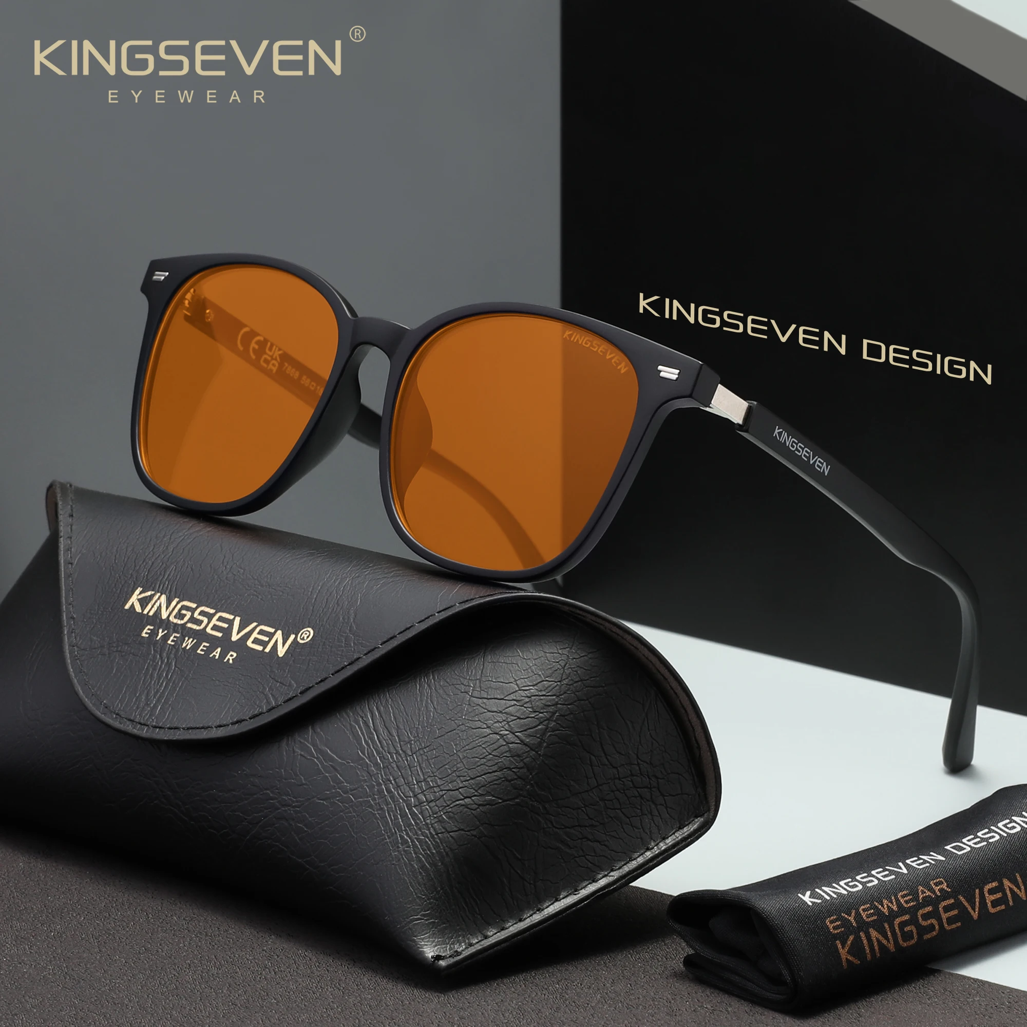 KINGSEVEN Blaulichtfilter-Brille für Männer/Frauen Handy- und Computer-Brille Anti-Blaulicht-Brillen für den Täglichen Gebrauch