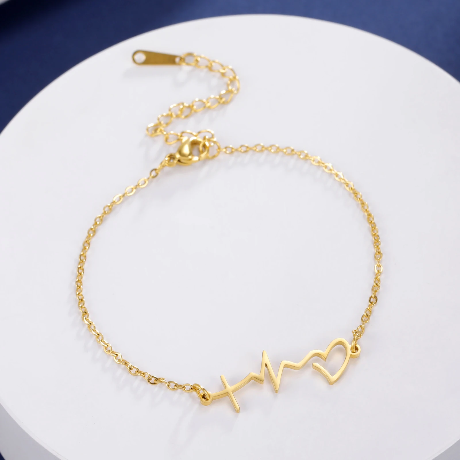 Kkjoy Mode Edelstahl Fußkettchen für Frauen Männer Silber Farbe Buchstaben Symbol Fuß kette einfachen Schmuck weiblichen Strand Accessoires – Detail 2