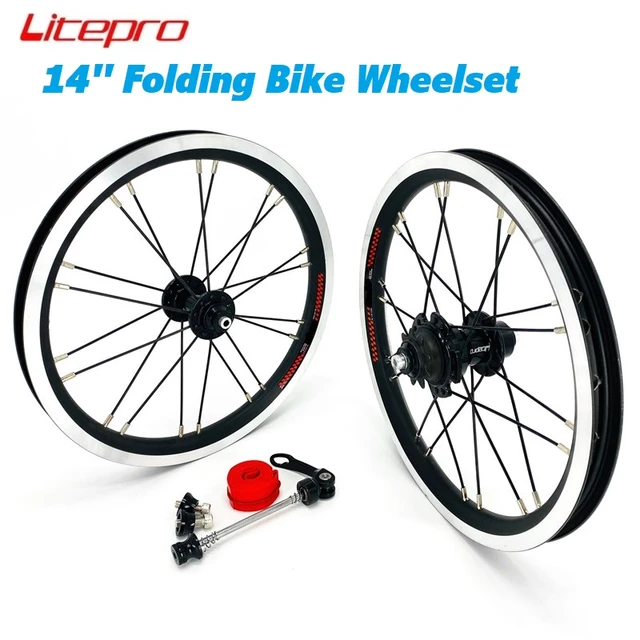 14 Wheelset 14x1.5 1.75 For Dahon BYA412 K3 Folding Bike Aluminum Alloy Double Wall Rims Bearing Hub 20H Front Rear Wheel Set AliExpress 18