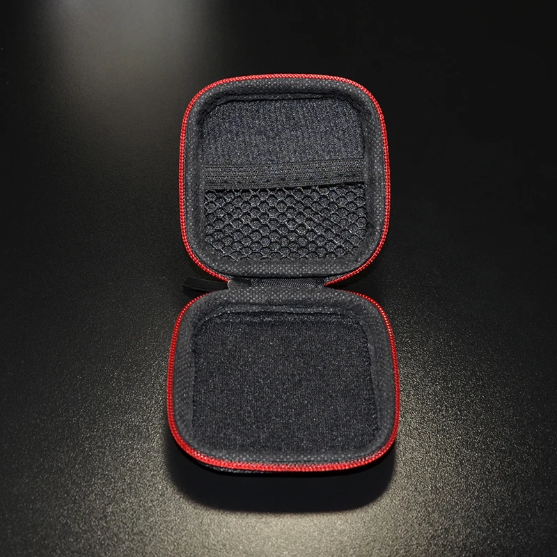 Custodia per portabilità quadrata originale KZ Borsa per auricolari cablata Auricolari per telefoni cellulari comuni Mini scatola per cuffie portatili Microfono