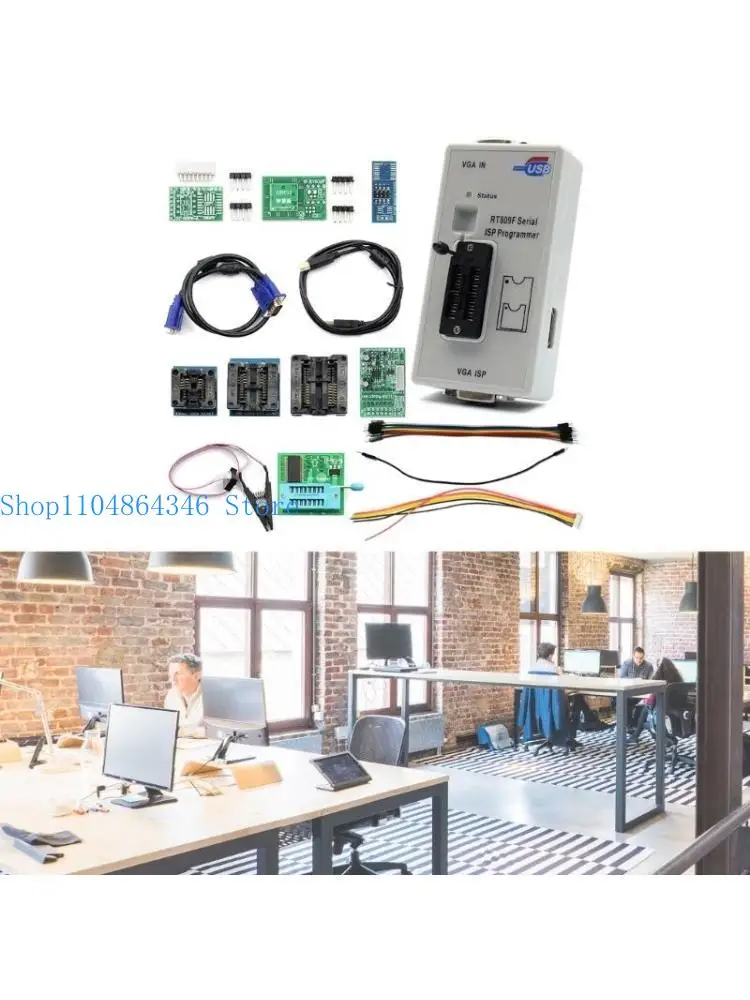 

5asd RT809F Serial ISP Programmer with EDID Cable +ICSP Bios Universal Programmer