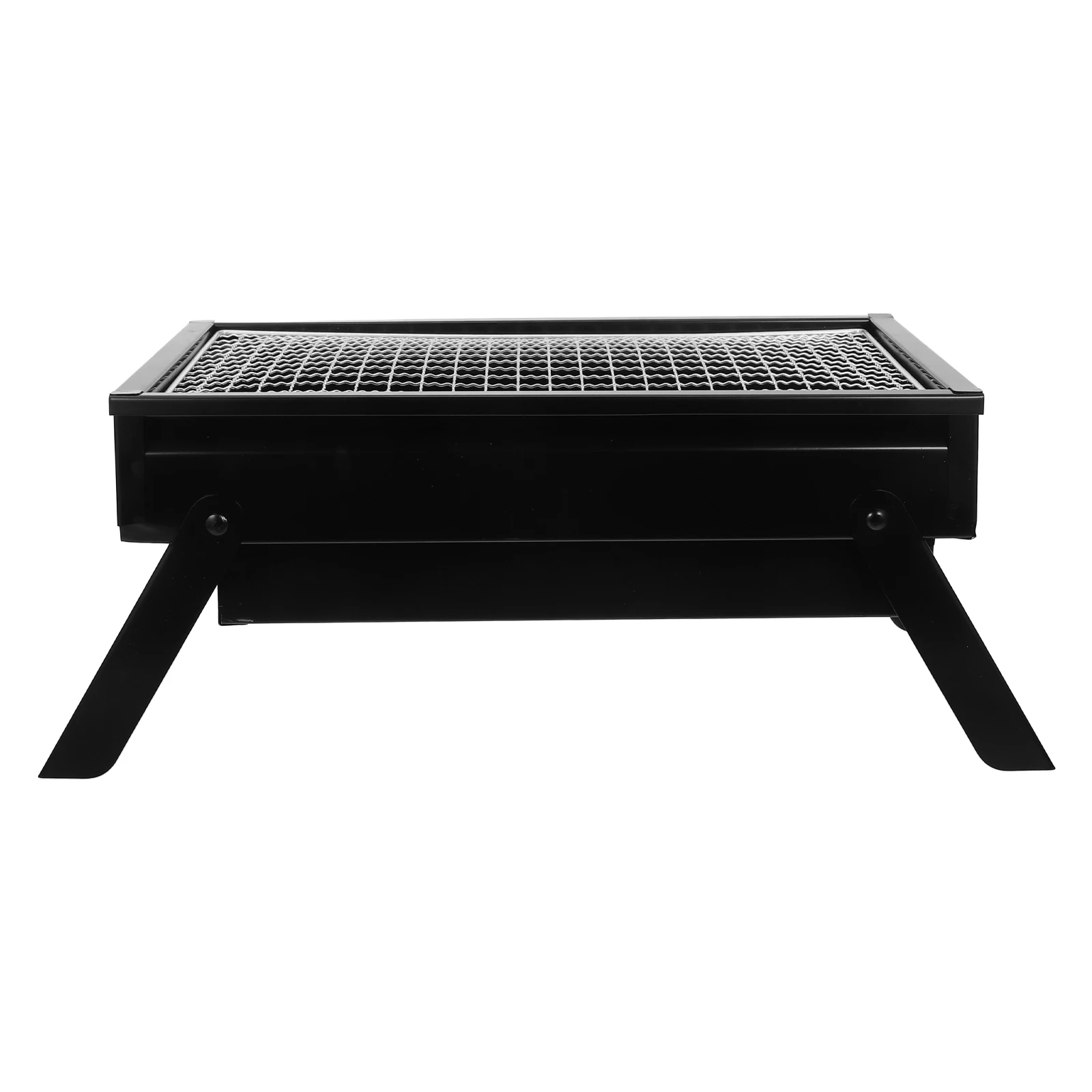 

Portable Barbecue Grill Mini Bbq Black Stainless Steel Charcoal Grills Small Travel Folding Design Outdoor Camping for Camping
