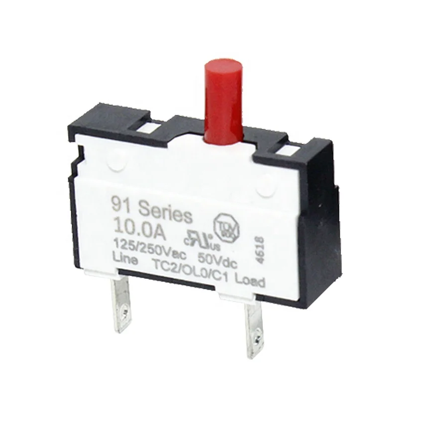 91-ANR Series 0.5-10A Mini Quick Action Micro Circuit Breaker Manual Press Reset Switch  Transfer   Dc  