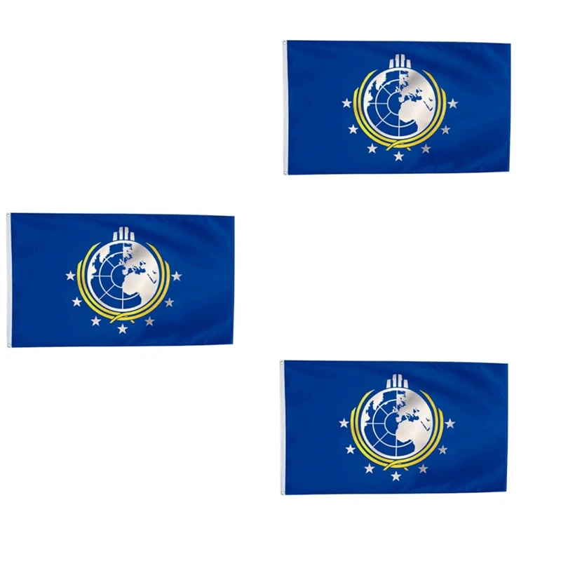 Super Aarde Vlag Outdoor Decoratieve Vlag Polyester Met Messing Doorvoertule