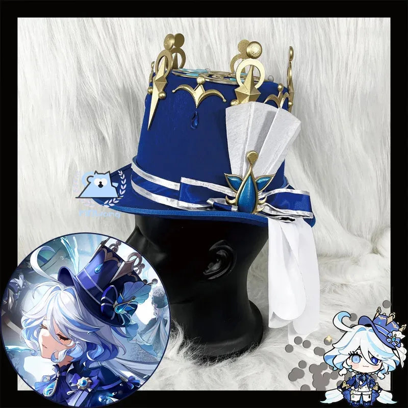 

Игра Furina Косплей Шляпа Опора Костюм Аксессуары Furina Косплей Focalors Косплей Шляпа Белая шляпа Furina Хэллоуин Карнавал Вечеринка P